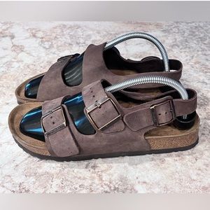 Birkenstock Betula Brown Ankle Strap Slingback Sandals 260